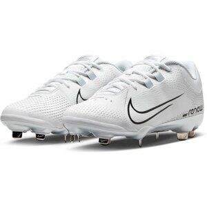Nike Womens Hyperdiamond 4 Pro Metal Softball Cleats CZ5920-102 White Black Size